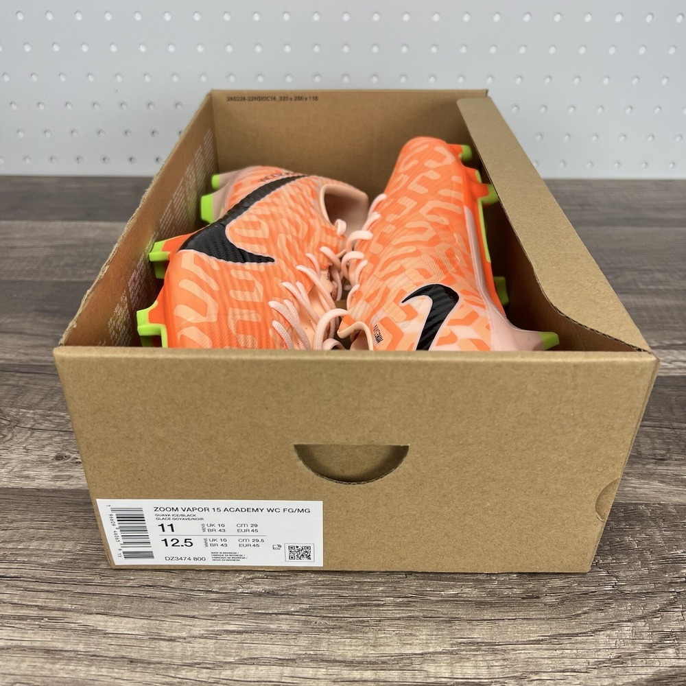 Nike Zoom Mercurial Vapor 15 Academy NU FG MG Guava Ice Mens Sz 11 DZ3474-800 - Picture 9 of 10